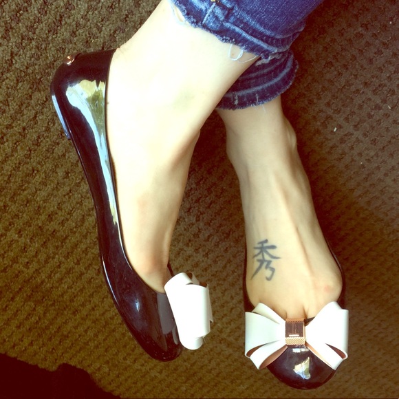 ted baker jelly bow shoes